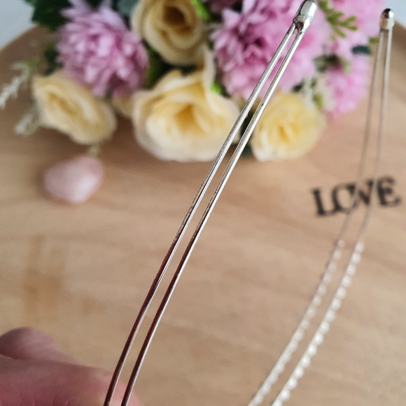 Sparkly Dainty Silver Headband - Picture 8 of 8